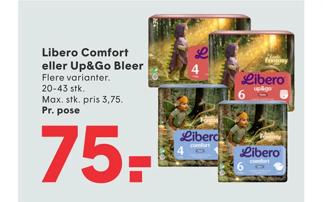 Libero Comfort Eller Up&go Bleer
