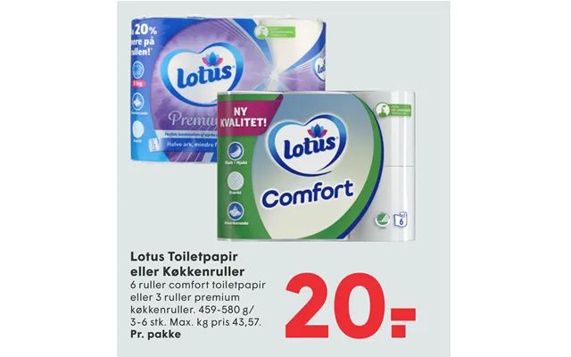 Lotus Toiletpapir Eller Køkkenruller