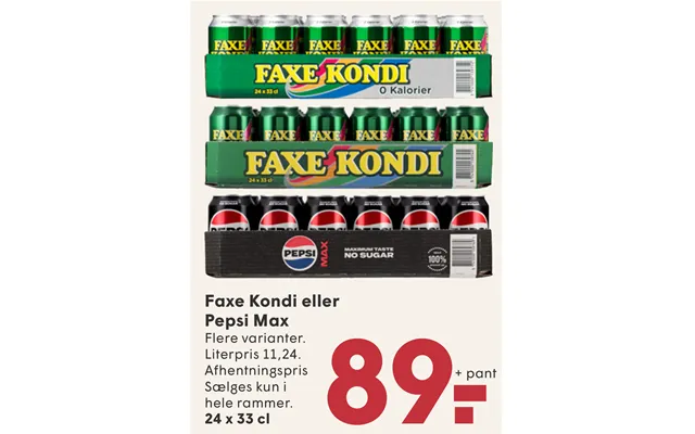 Faxe Kondi Eller Pepsi Max