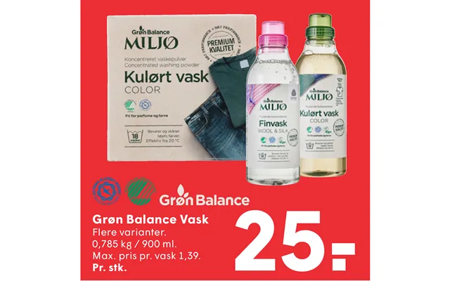 Grøn Balance Vask