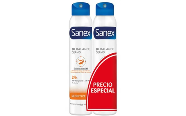Deodoranter Sanex Deodorant Spray Duo Dermo Sensitive 2 X 200 Ml