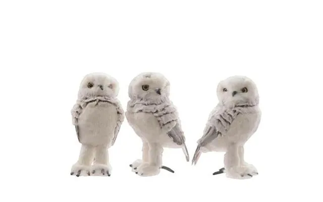 Julepynt Edm Décoration De Noël Hibou Élégant Blanc