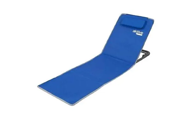 Solsenge Aktive Tapis De Plage Pliable Bleu Avec Dossier Inclinable
