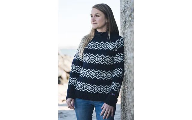 Norwool Islandsk Sweater - Dame Navy, S