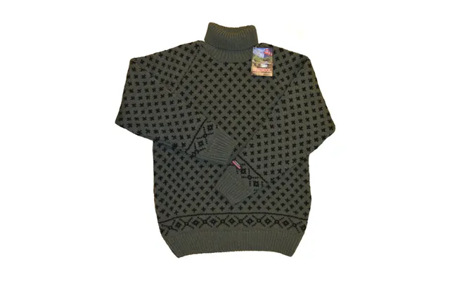 Norwool Islandsk Sweater M Rullekrave L