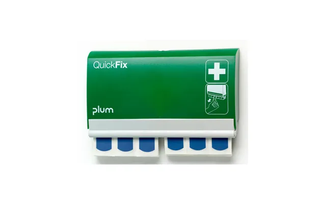 Plum Quickfix Plasterdispenser M 90 Blå Sporbare Plastre