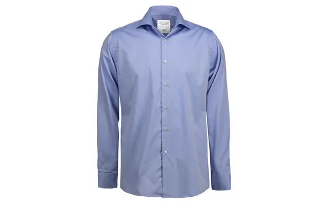 Seven Seas Copenhagen By Id Fine Twill L S Skjorte Lyseblå - 2xl