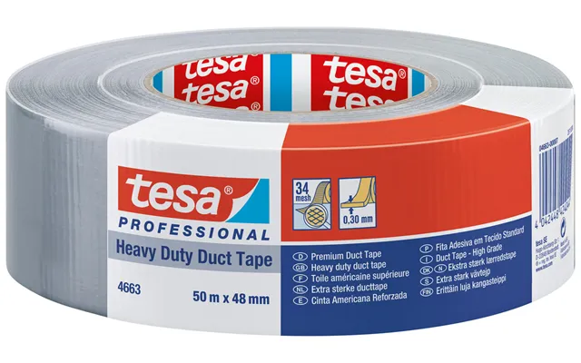 Tesa Lærredstape 48 Mm Grå