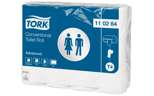Tork Advanced 2-lags Toiletpapir - 24 Ruller