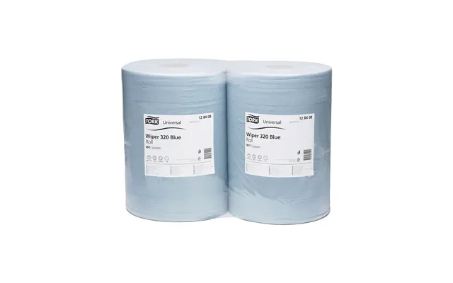 Tork Wiper 320 W1 Blue Universal Aftørringspapir - 2 Ruller