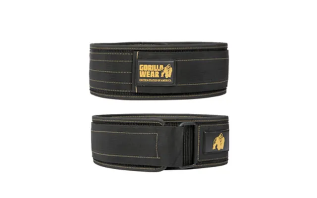 4 Inch Nylon Belt - Black Gold