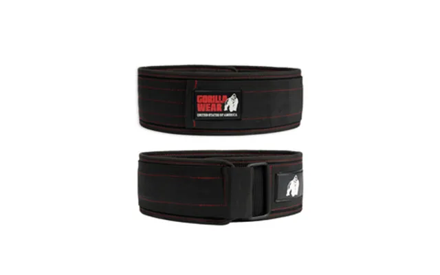 4 Inch Nylon Belt - Black Red