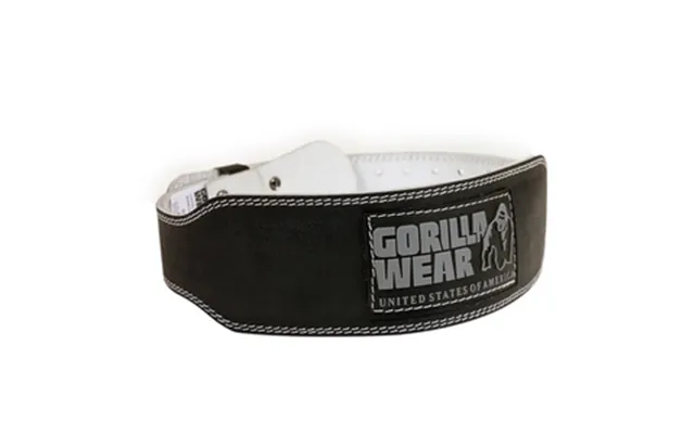 4 Inch Padded Leather Belt - Black