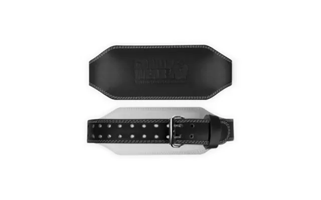 6 Inch Padded Leather Belt - Black Black