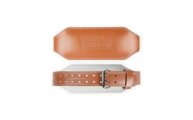 6 Inch Padded Leather Belt - Brown