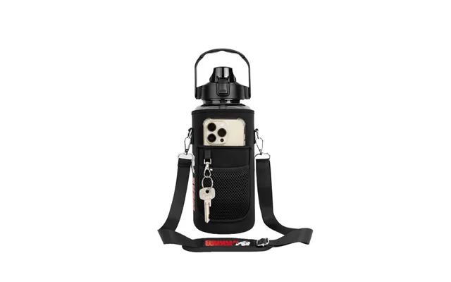 Water Bottle With Sleeve 2 L - Black