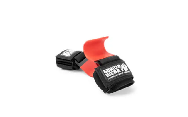 Weight Lifting Hooks - Black Red