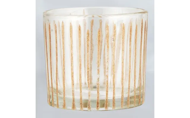 Glas Med Indgraverede Striber