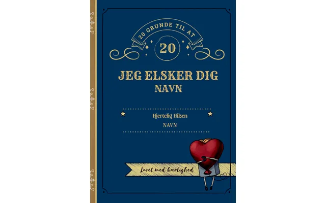 20 Grunde Til At Elske Dig Jer Vol. 1 - A4 Bog