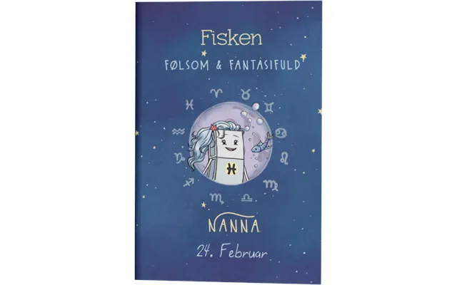 Stjernetegn Fisken Gave A5 Notesbog