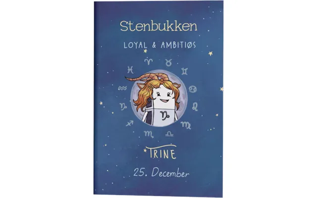 Stjernetegn Stenbukken Gave A5 Notesbog product image