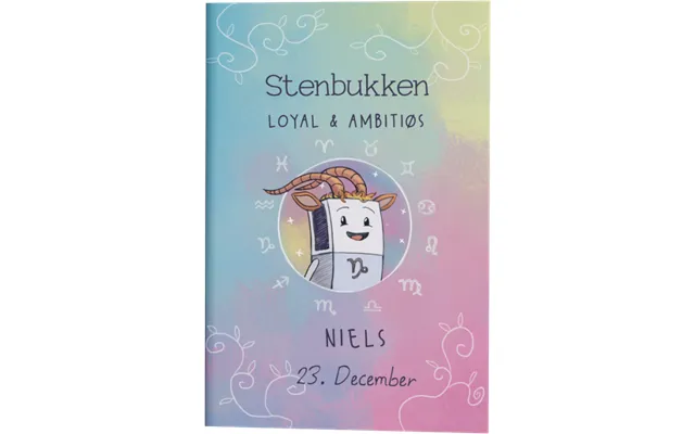 Stjernetegn Stenbukken Gave A5 Notesbog