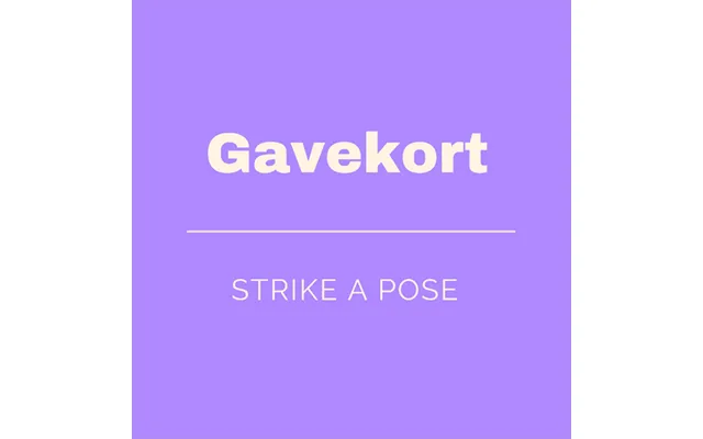 Gavekort 600kr