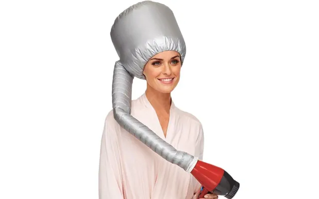 Hood Hårtørrer Hætte Varmehætte Tørrehjelm - Hair Dryer Attachment, Skånsom Hårtørring, Pink Eller Sølv, Stylemekka