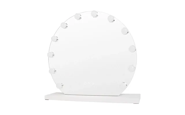London Mega Hollywood Spejl Uniq Med 12 Led Pærer Og Touch Funktion - 50 Cm I Diameter