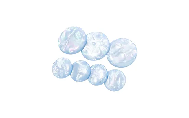 Soho Opal Hårspænder - Blå, Acetat & Metal, 7 Cm, Blå Marmor