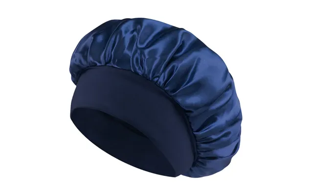 Soho Safiya Satin Bonnet - Navy, En Luksuriøs Sovekalot Til Krøllet Hår, Polyester, En-størrelse