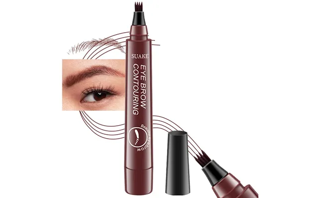 Suake Øjenbrynsfarve Eyebrow Tint Pen 3 Rødbrun - Vandfast Formel