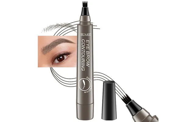 Suake Øjenbrynsfarve Eyebrow Tint Pen 4 Gråbrun - Vandfast Formel