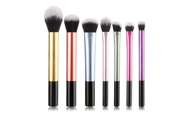 Technique Pro Rainbow Pastel Makeupbørste Sæt - 7 Stk Med 7 Ultrasøde Børster For En Fejlfri Finish