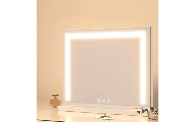 Uniq Sydney Mega Make-up Spejl Med Led-panel - Fantastisk Belysning For Makeup Og Skønhedsrutine