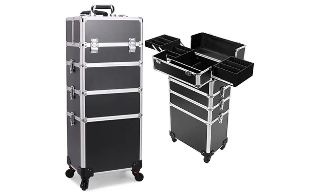 Uniq Xl Makeup Eller Negle Trolley 4-i-1 Classic - Aluminium