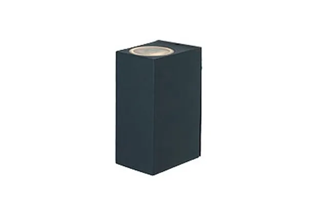 Sunflux Grå Væglampe 9,8x6,7x14,5 Ip44 M. 2x10151