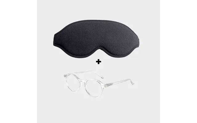 Super Sovemaske 2.0 Blue Light Brille Day Gennemsigtig