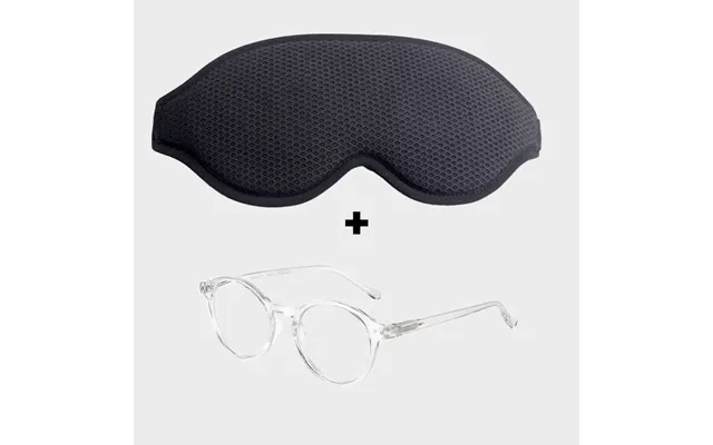Super Sovemaske 2.0 Blue Light Brille Day Gennemsigtig