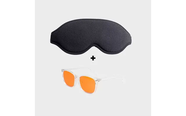 Super Sovemaske 2.0 Blue Light Brille Night Gennemsigtig