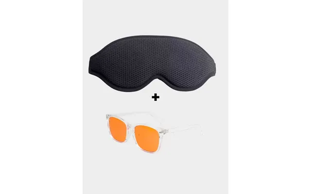 Super Sovemaske 2.0 Blue Light Brille Night Gennemsigtig