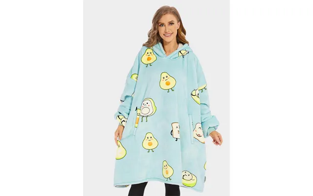Super Sover Oversized Hoodie-tæppe Avocado