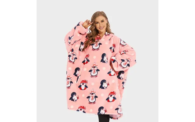 Super Sover Oversized Hoodie-tæppe Pingvin product image