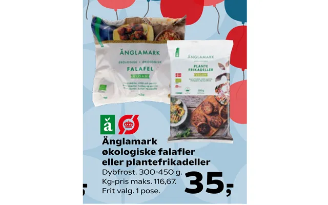 Änglamark Økologiske Falafler Eller Plantefrikadeller