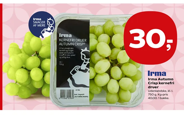 Irma Autumn Crisp Kernefri Druer