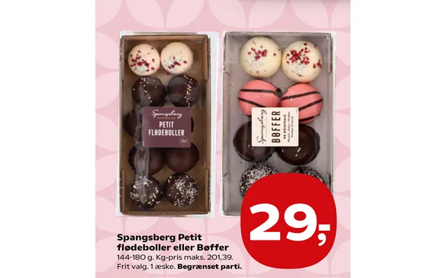 Spangsberg Petit Flødeboller Eller Bøffer