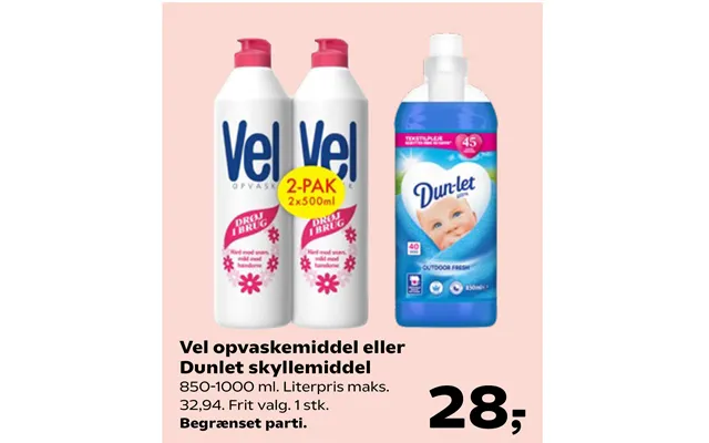 Vel Opvaskemiddel Eller Dunlet Skyllemiddel