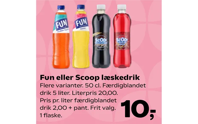 Fun Eller Scoop Læskedrik