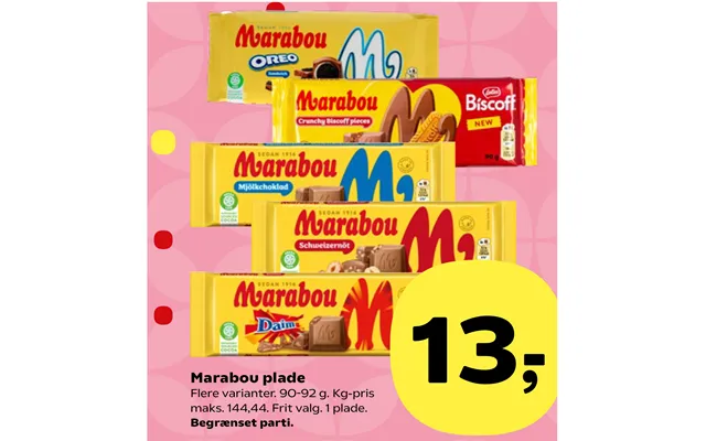 Marabou Plade