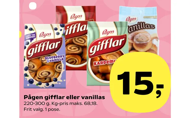 Pågen Gifflar Eller Vanillas
